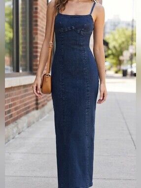 DYNAMITE Denim Midi / Maxi Dress